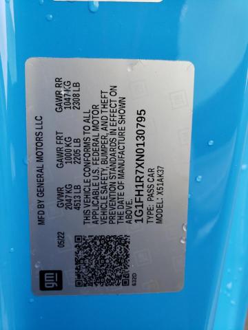 1G1FH1R7XN0130795 Chevrolet CAMARO SS