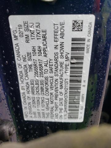 2HKRW6H37KH211371 Honda CR-V LX