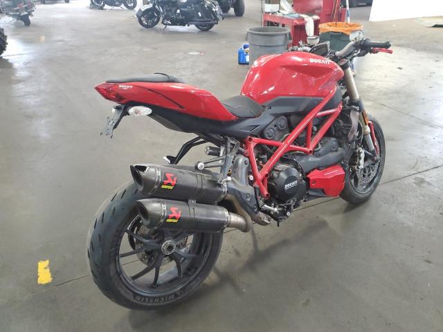 2012 DUCATI STREETFIGH ZDM11BMV4CB011244
