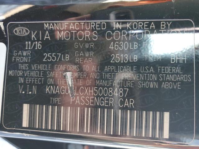 KNAGU4LCXH5008487 KIA OPTIMA HYBRID