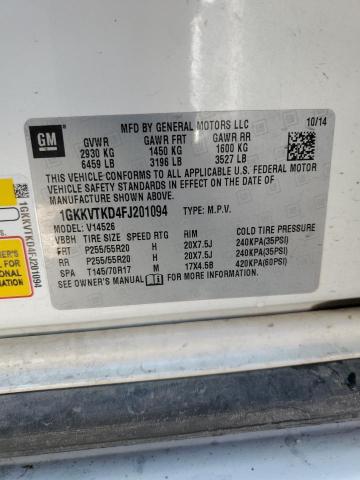 1GKKVTKD4FJ201094 GMC Acadia Denali