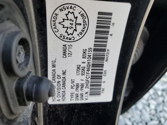 2016 HONDA CIVIC EX - 2HGFC1F46GH104159
