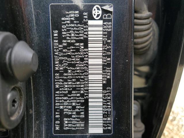 2018 TOYOTA COROLLA L - 5YFBURHE0JP798458