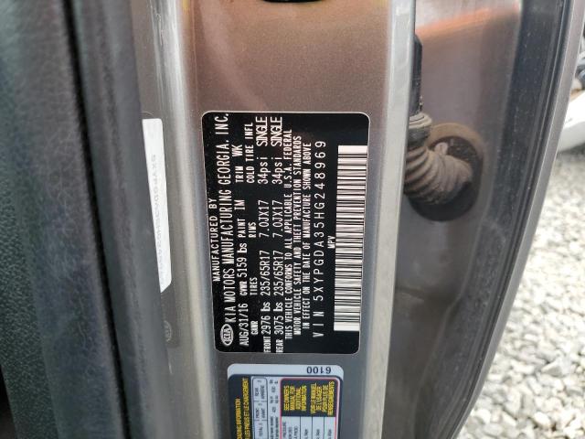 5XYPGDA35HG248969 KIA SORENTO LX