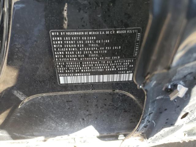 3VV2B7AX1MM083238 Volkswagen Tiguan SE 10