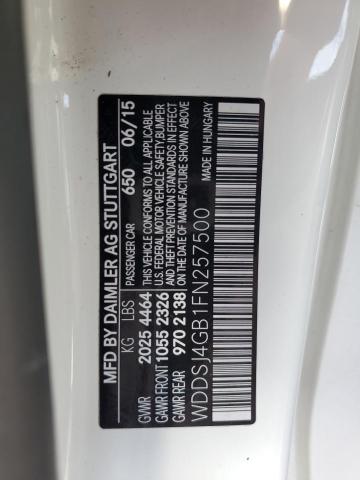 WDDSJ4GB1FN257500 Mercedes-Benz CLA 250 4MATIC