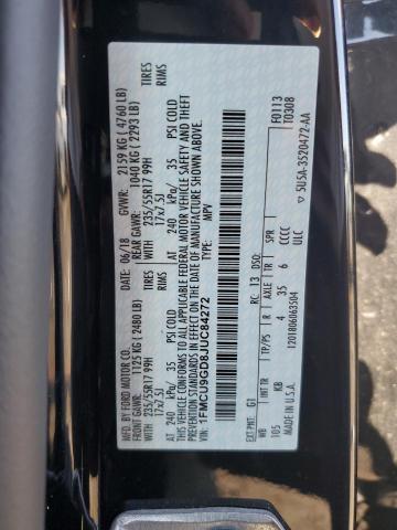 1FMCU9GD8JUC84272 Ford ESCAPE SE