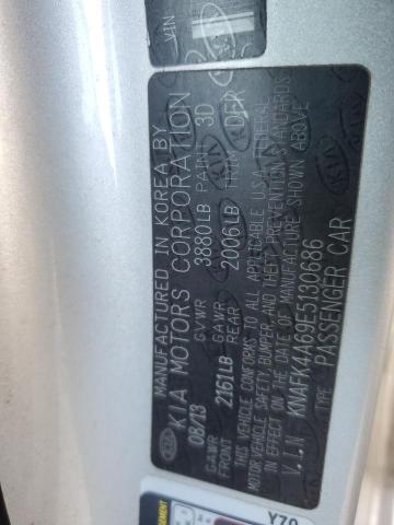 KNAFK4A69E5130686 KIA FORTE LX