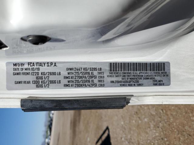 2020 RAM PROMASTER - ZFBHRFAB8L6P74206