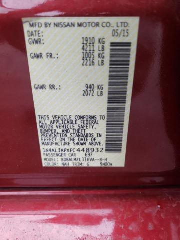 1N4AL3APXFC448932 Nissan ALTIMA 2.5
