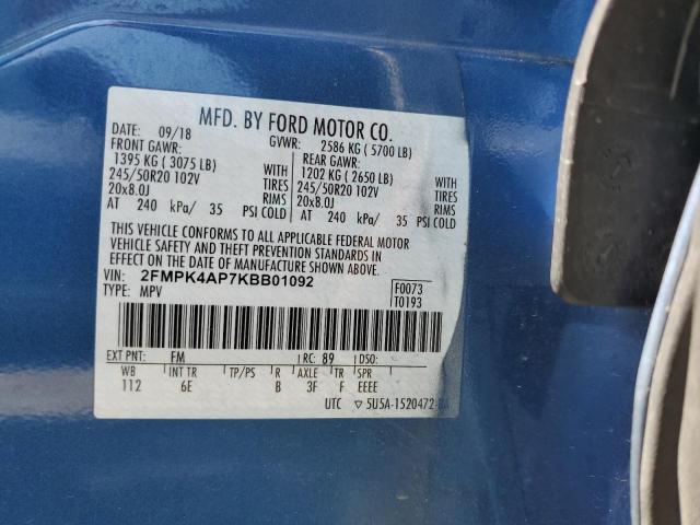 2FMPK4AP7KBB01092 Ford EDGE ST