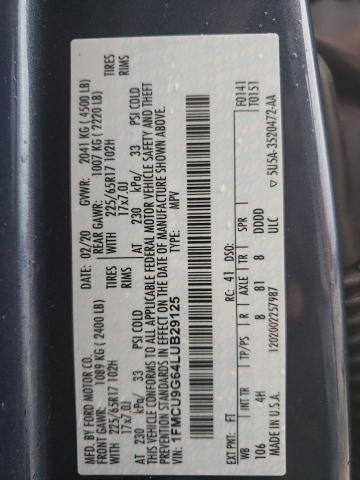 1FMCU9G64LUB29125 2020 FORD ESCAPE, photo no. 13