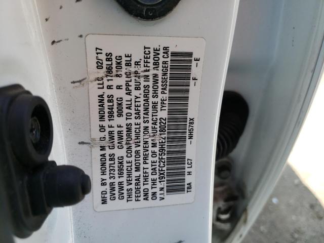 19XFC2F59HE218022 Honda Civic Lx