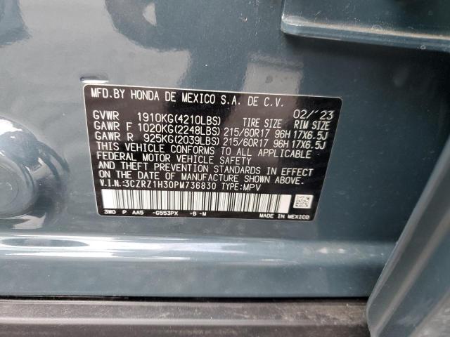 3CZRZ1H30PM736830 Honda HR-V LX