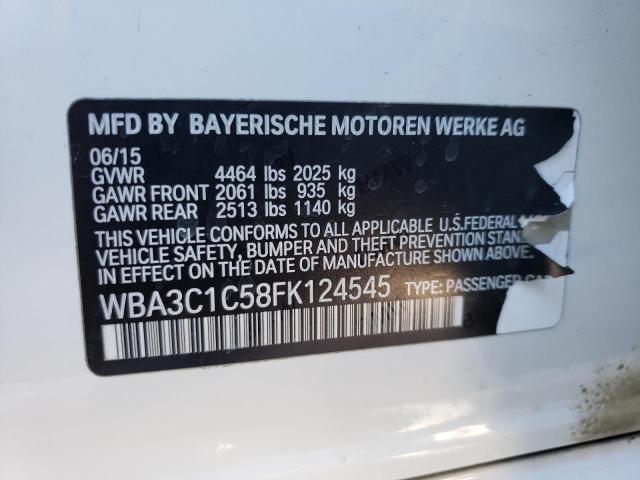 WBA3C1C58FK124545 BMW 328 I Sulev