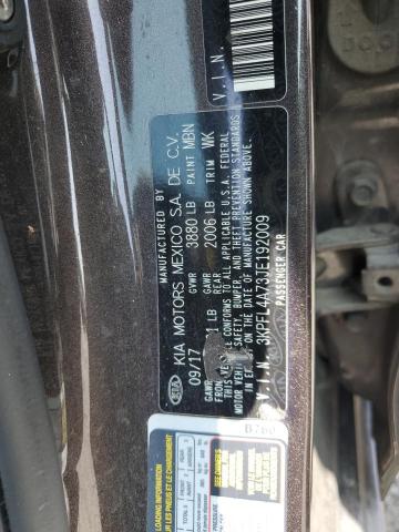 3KPFL4A73JE192009 KIA FORTE LX