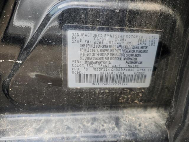 3N1AB7AP2HY259144 Nissan SENTRA S