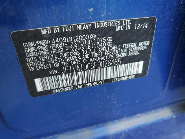 JF1VA1D66F9826465 Subaru Wrx Premium
