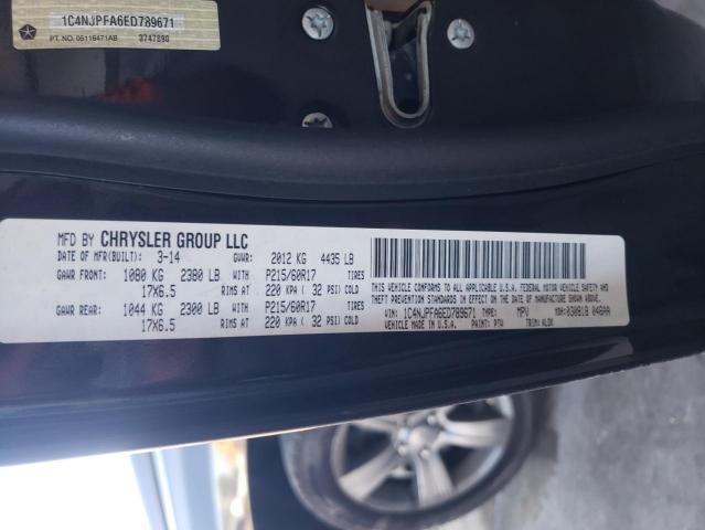 1C4NJPFA6ED789671 Jeep Patriot Latitude