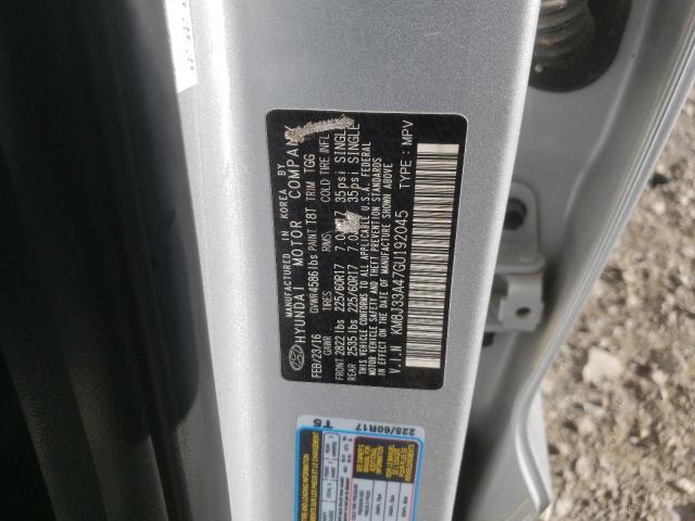 2016 HYUNDAI TUCSON KM8J33A47GU192045