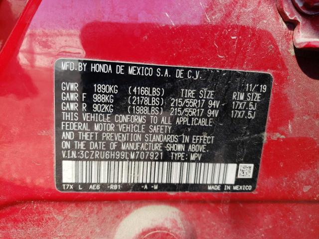 2020 HONDA HR-V TOURI 3CZRU6H99LM707921