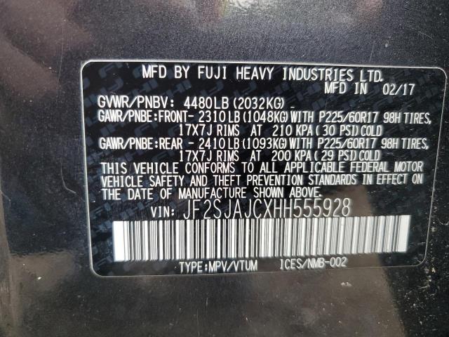 JF2SJAJCXHH555928 Subaru Forester 2.5i Limited