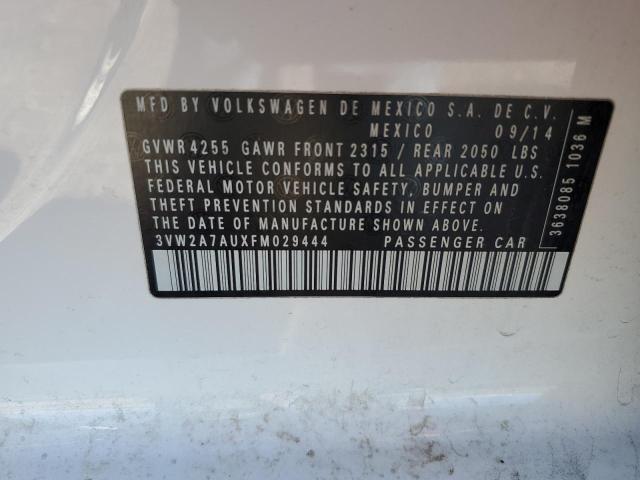 2015 VOLKSWAGEN GOLF TDI - 3VW2A7AUXFM029444