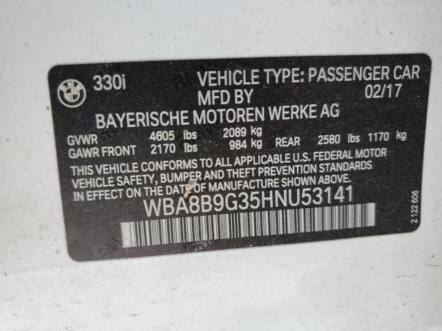 WBA8B9G35HNU53141 BMW 330 I