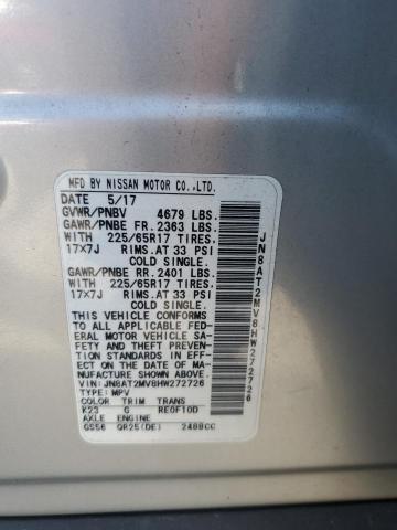 JN8AT2MV8HW272726 Nissan ROGUE S