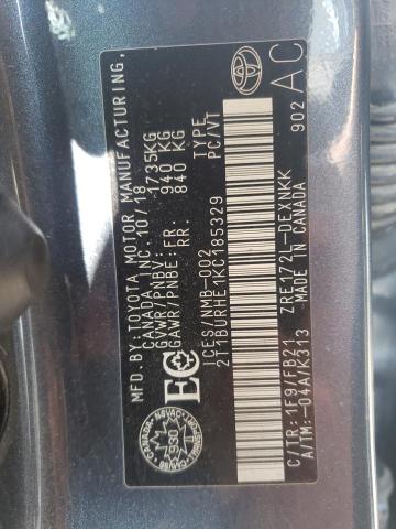 2019 TOYOTA COROLLA L - 2T1BURHE1KC185329