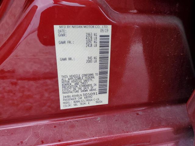 1N4BL4EV6LN305091 Nissan ALTIMA SL