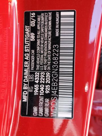 WDDSJ4EB2GN368223 Mercedes-Benz CLA 250
