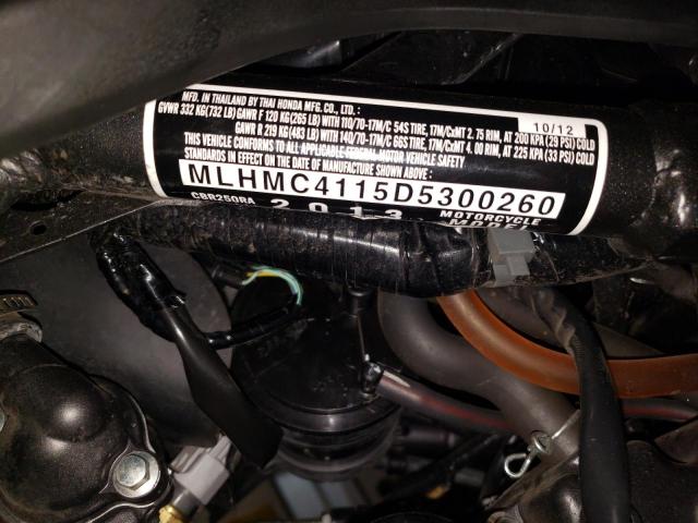 2013 HONDA CBR250 RA- MLHMC4115D5300260