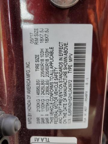 5J6RW2H52HL043972 Honda CR-V EX