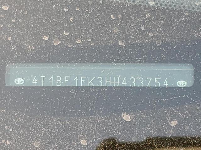 Toyota CAMRY LE 2017 4T1BF1FK3HU433754 Image 12