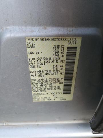 1N6AD0EV1FN700731 Nissan FRONTIER S
