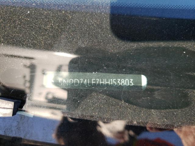 5NPD74LF7HH153803 Hyundai ELANTRA SE