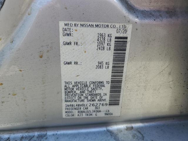 1N4BL4BV0LC262769 Nissan ALTIMA S