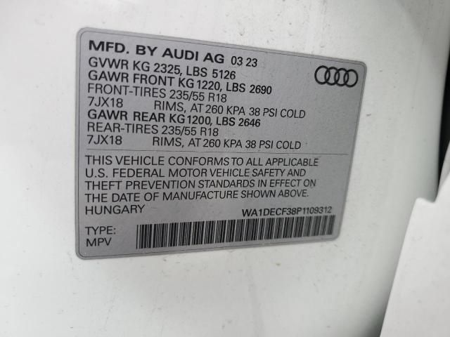 WA1DECF38P1109312 Audi Q3 PREMIUM 13