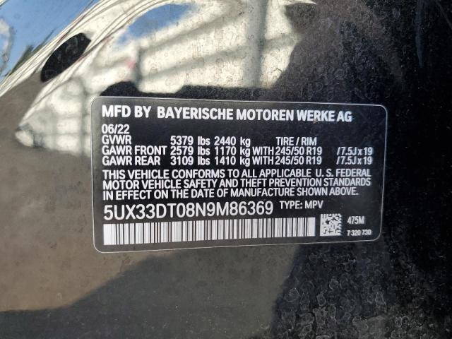 5UX33DT08N9M86369 BMW X4 XDRIVE3 13