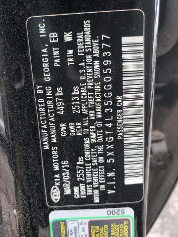 5XXGT4L35GG059377 KIA Optima Lx
