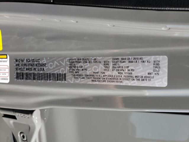1C4HJXEN8LW336252 Jeep Wrangler Unlimited Sahara