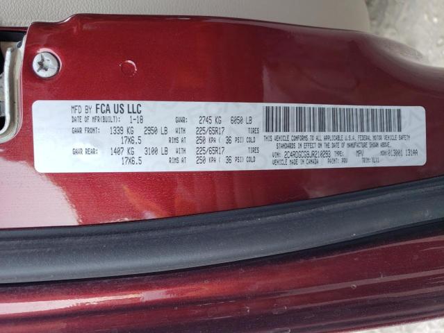 2C4RDGCG9JR210293 Dodge Grand Caravan Sxt