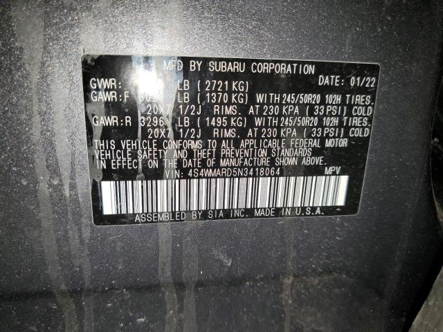 4S4WMARD5N3418064 Subaru Ascent Touring