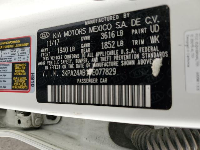 3KPA24AB1JE077829 KIA RIO LX