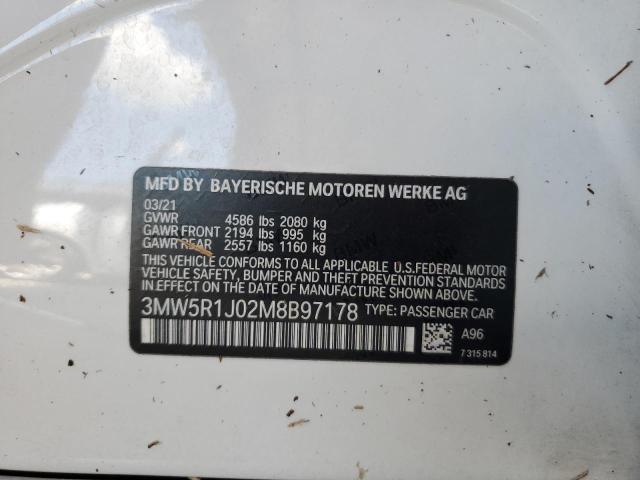 3MW5R1J02M8B97178 BMW 330I