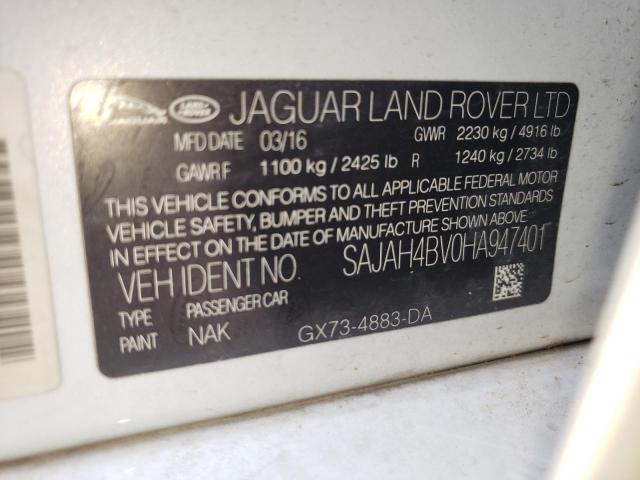 2017 JAGUAR XE FIRST E SAJAH4BV0HA947401