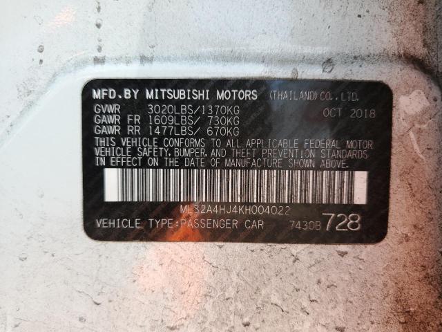 ML32A4HJ4KH004022 Mitsubishi MIRAGE SE