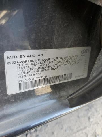 WAUGUDGY1NA092739 Audi A3 PREMIUM 10