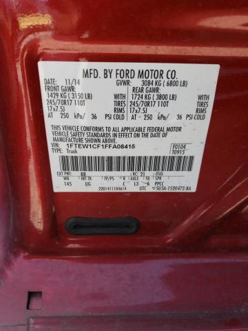 1FTEW1CF1FFA08415 | 2015 FORD F150 SUPER